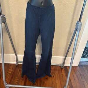 Free People Dark Blue Flared Jeans